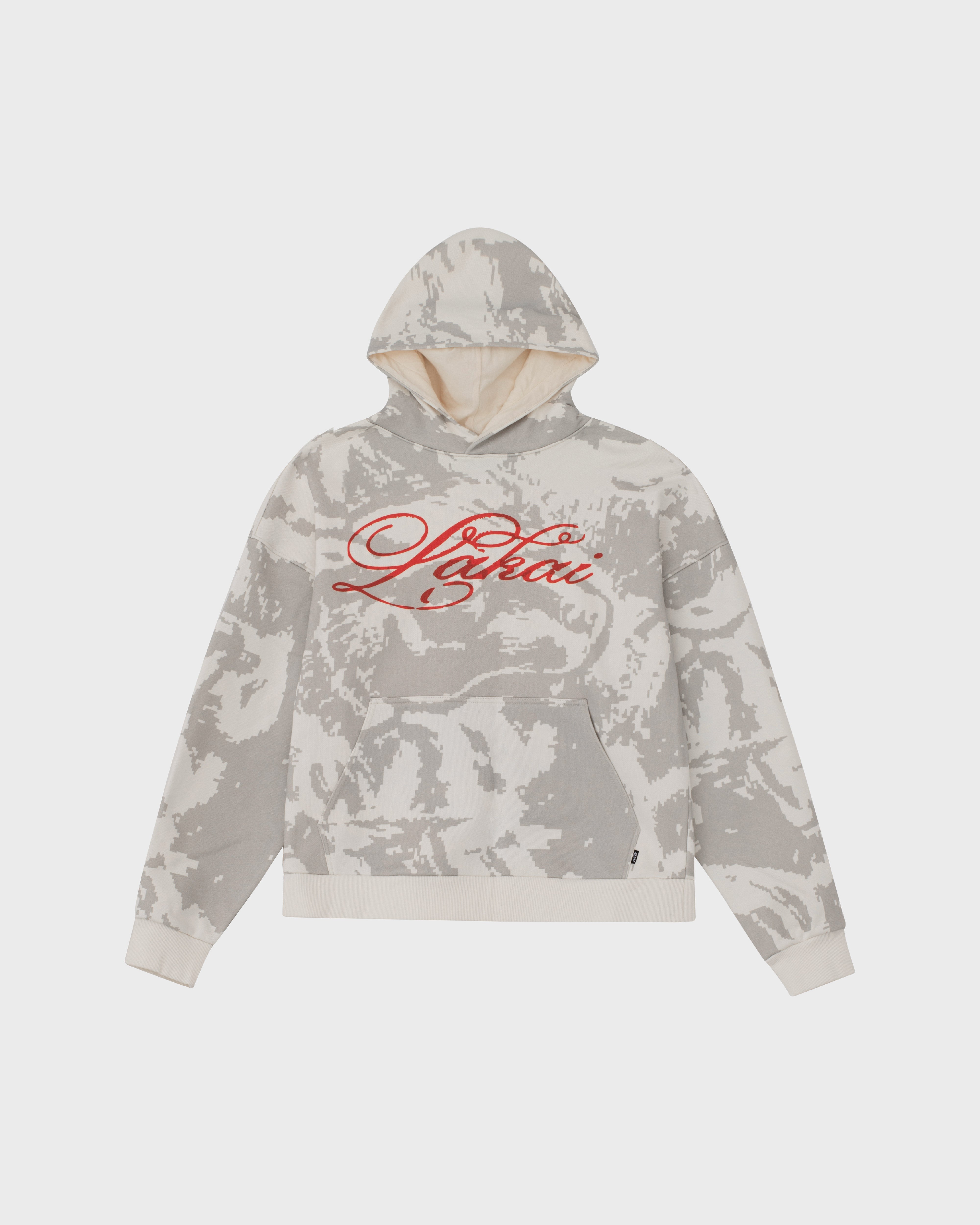 Aop Dog Print Pullover Hoodie - White