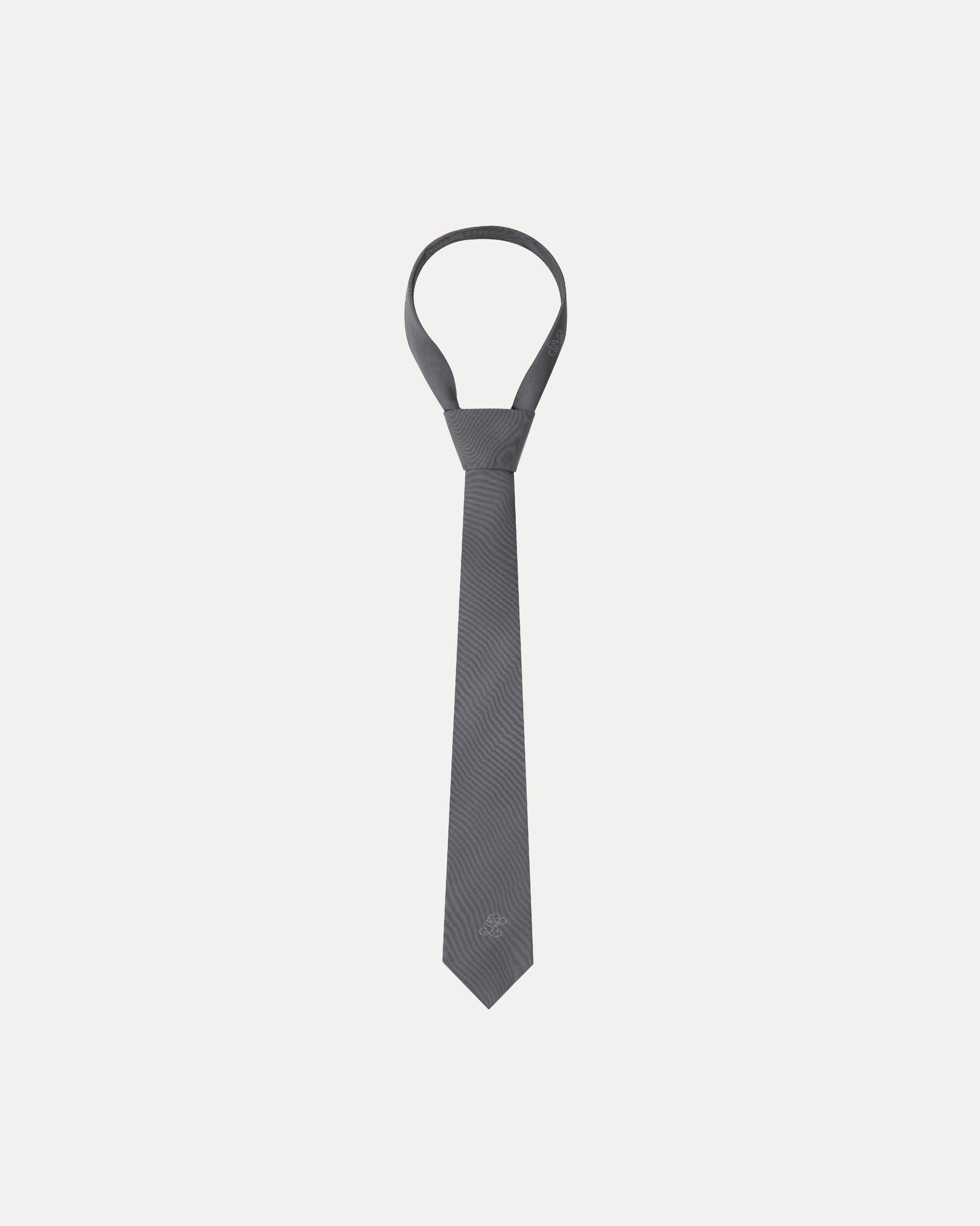 Jacquard Necktie - Cool Grey