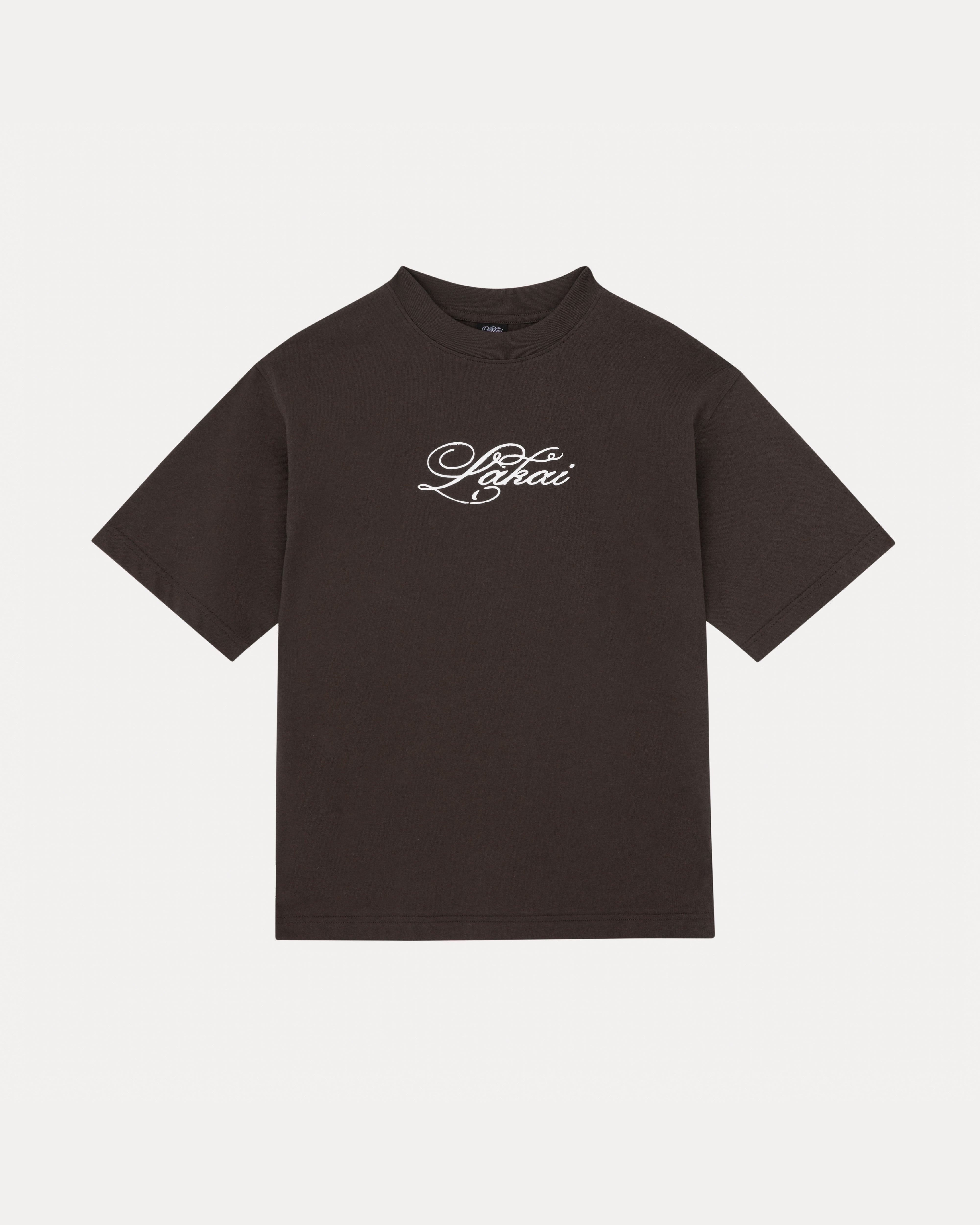 Oversized Signature Tee - Dark Brown