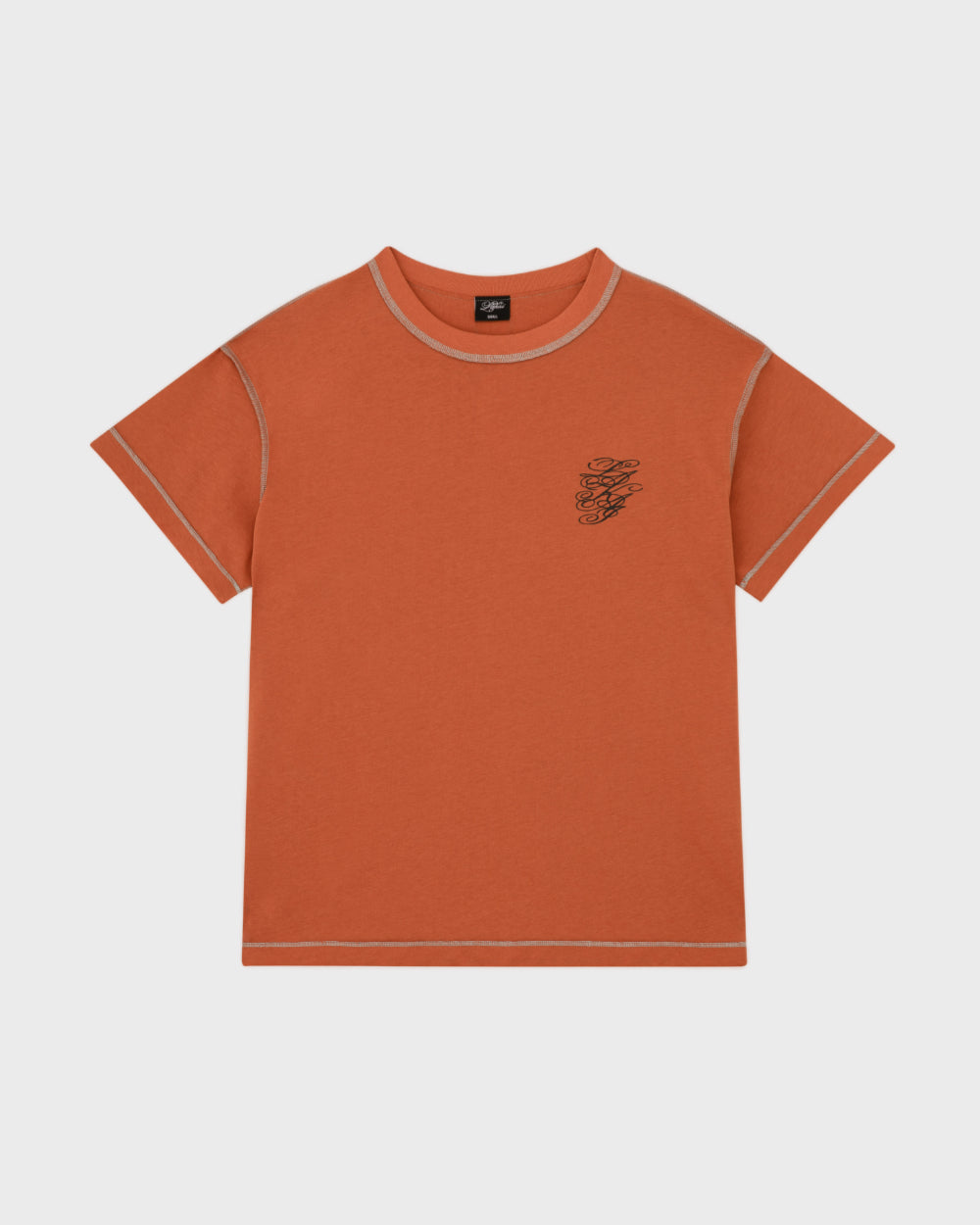 Inside Out Lounge Tee - Burnt Orange