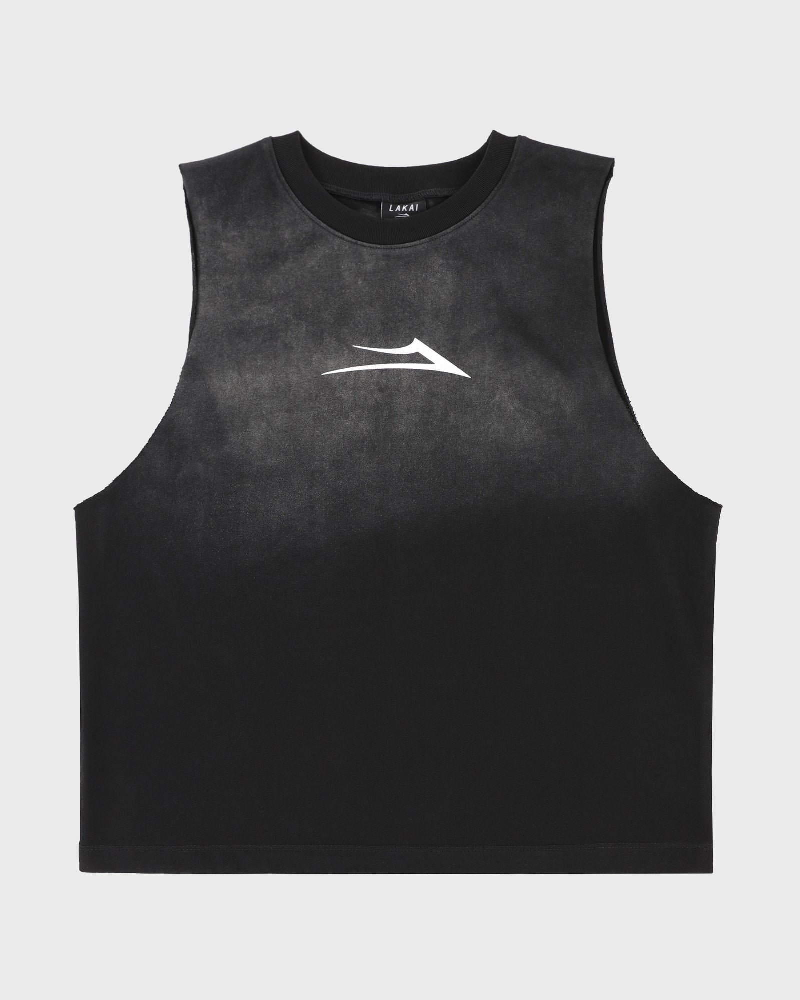Flare Cutoff Tank Shirt - Black