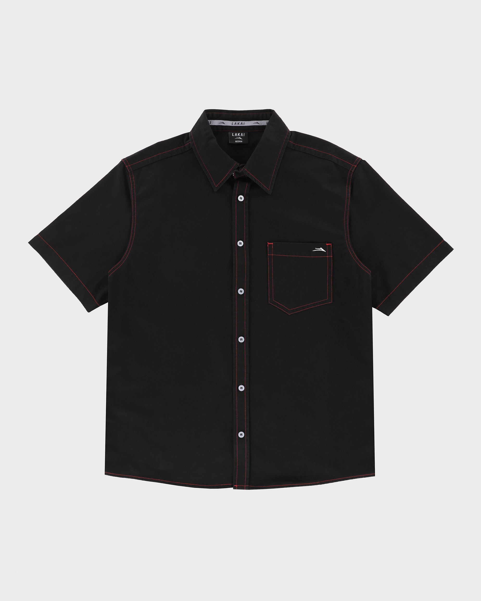 Heavyweight Button Up Shirt - Black